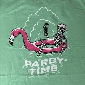 Pardy Time Bright Green “Pardy Time” Graphic T-Shirt, Size: 2XL, NWT